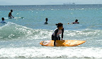 Aya surfing at Izu 03