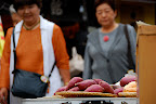 Sweet potatoes about to be eaten by obasans