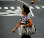 This Japanese woman REALLY likes stripes!