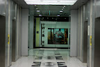 The lobby area is dedicated to photography in the Shinjuku Mitsui Building, nice