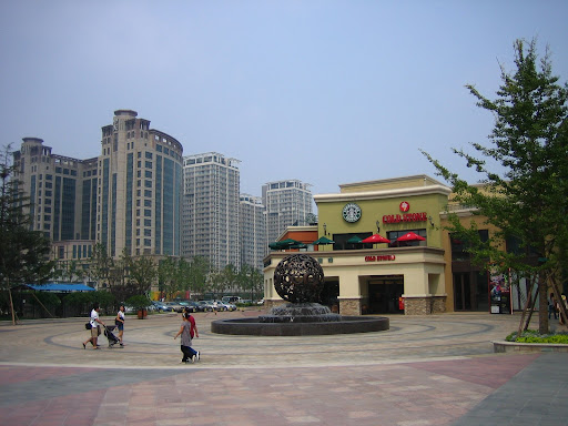 The eerily-Californian Solana shopping center in northeast Beijing