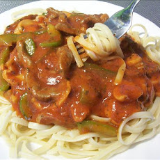 Home Economics Class Pasta and Beef Strips