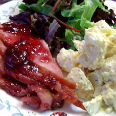 Cherry Ginger Glazed Ham