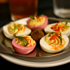 Curry Deviled Eggs With Cilantro