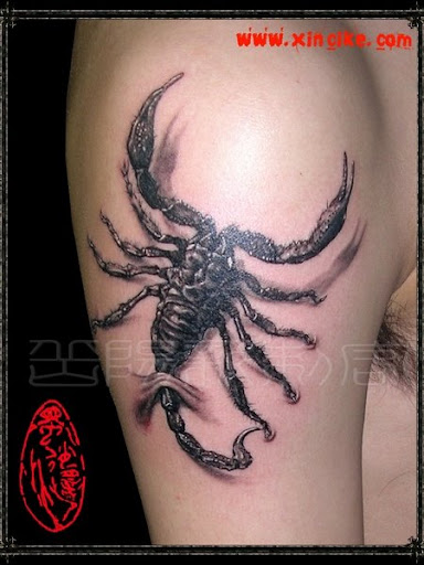 Tags: free tattoo design, scorpion