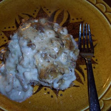 Right Side up Stuffed Mushroom Chops