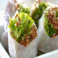 Sesame-Ginger and Quinoa Spring Rolls