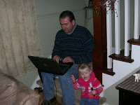 PA December 07 &ndash; Ruthie loves her Paw Paw and her chocolate.
