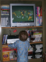 PA December 07 – Sam loves his football. PA December 07 – Sam loves his football.