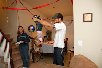 Sam's 1st Bday – Janie gets the bat treatment from her dad, Chad. Sam's 1st Bday – Janie gets the bat treatment from her dad, Chad.