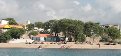 vue de la plage de Tarrafal