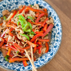 Shredded Pork with Bell Peppers