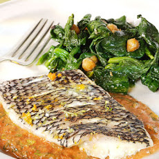 Spinach with Crispy Chickpeas