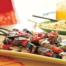 Surf 'n' Turf Kebabs with Cilantro-Lime Sauce