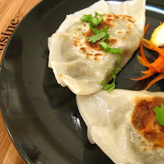 Onion chutney Pierogi potstickers