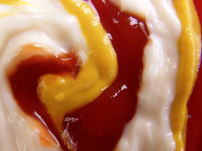 ketchup mustard mayonnaise condiments photo