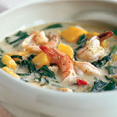 Shrimp Curry with Yu Choy and Kabocha Squash