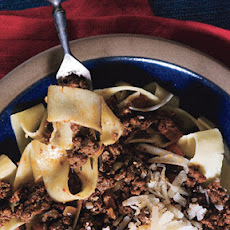 Homemade Pappardelle with Bolognese Sauce
