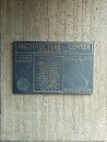 Architecture Center Plaque