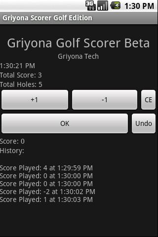 Golf Score