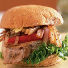 Seared Tuna Sandwich with Balsamic Onions