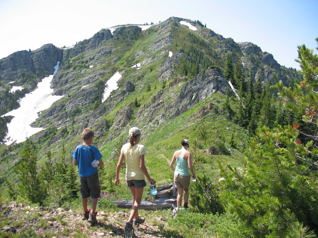 You can see the our route to summit clearly here
