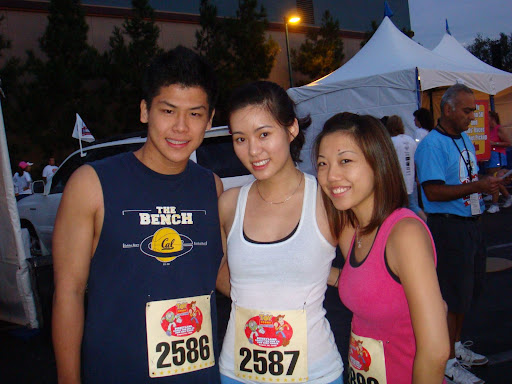 charles, me & jen before the big race.