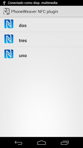PhoneWeaver NFC plugin
