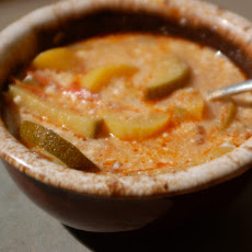 Fresh Tomato And Summer Squash Soup