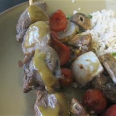 Honey-Mustard Beef Kabobs