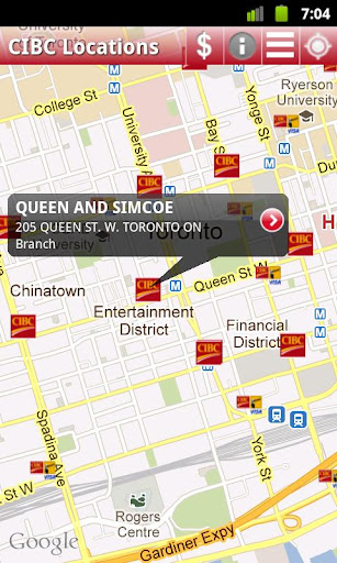 CIBC ATM and Branch Locations