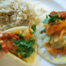 Miniature Yellow Curry Potato Taco Snack