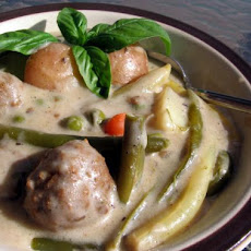 Creamy Meatballs and Vegetables