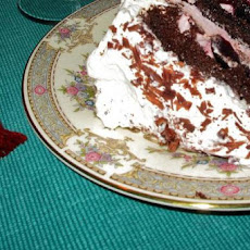Warm Chocolate Cake with Whipped Cream
