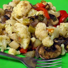 Roasted Cauliflower With Vegies