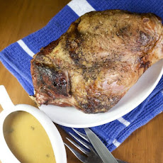 Icelandic-Style Roast Leg of Lamb with Gravy.