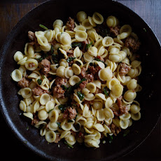 Orecchiette with Spicy Sausage and Ramps