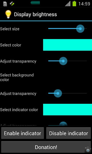 Display brightness Pro