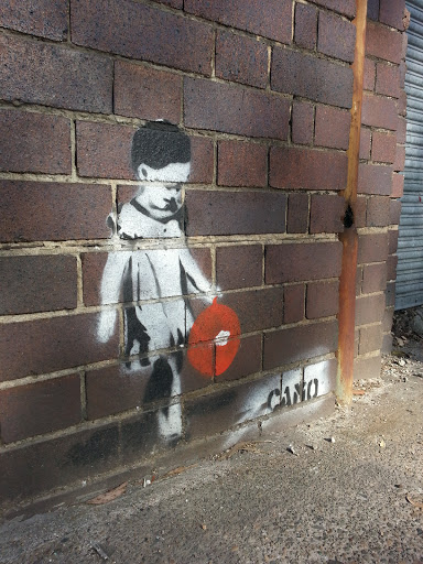 The Red Balloon Stencil