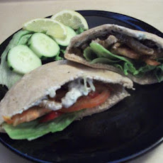 Vegan Seitan Gyro W/ Cucumber Sauce