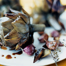Artichokes with Garlic and Thyme Recipe