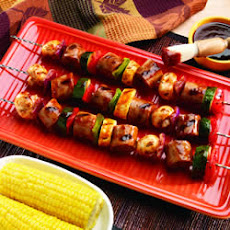 BBQ Beer Brat Kabobs