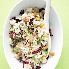 Rice Salad with Raisins and Scallions
