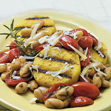 Grilled Polenta with Tomatoes and White Beans