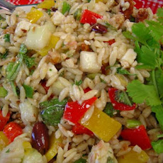 Macrina's Orzo Salad With Cucumber, Bell Pepper, Basil and Feta