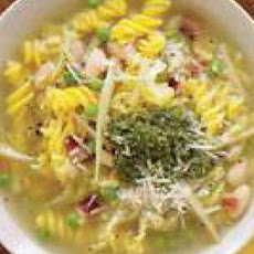 White Minestrone with Fusilli