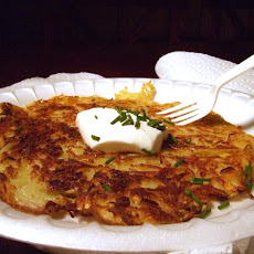 Gigantic potato pancakes