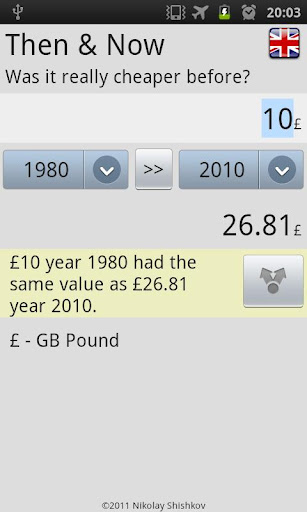 Then Now UK GBP Inflation