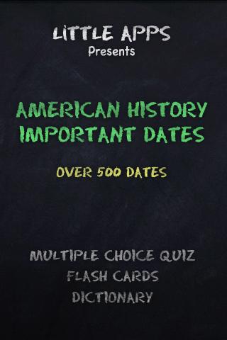 AMERICAN HISTORY DATES QUIZ