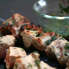 Peppered Tuna Skewers with Wasabi Mayonnaise